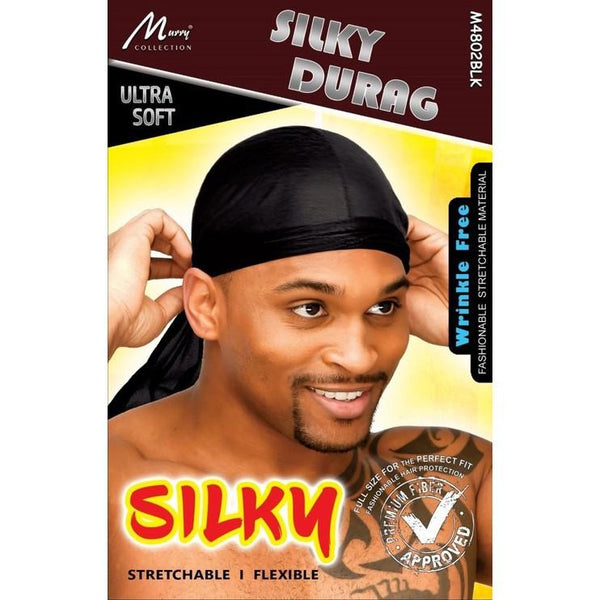 Murry Silky Satin Durag (Preto) – Assim do Meu Jeito