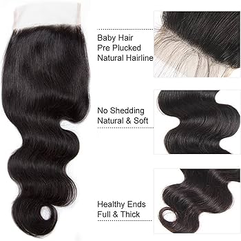 DM Brazilian Hair 6x6 Lace Closure Body Wave Natural Colour