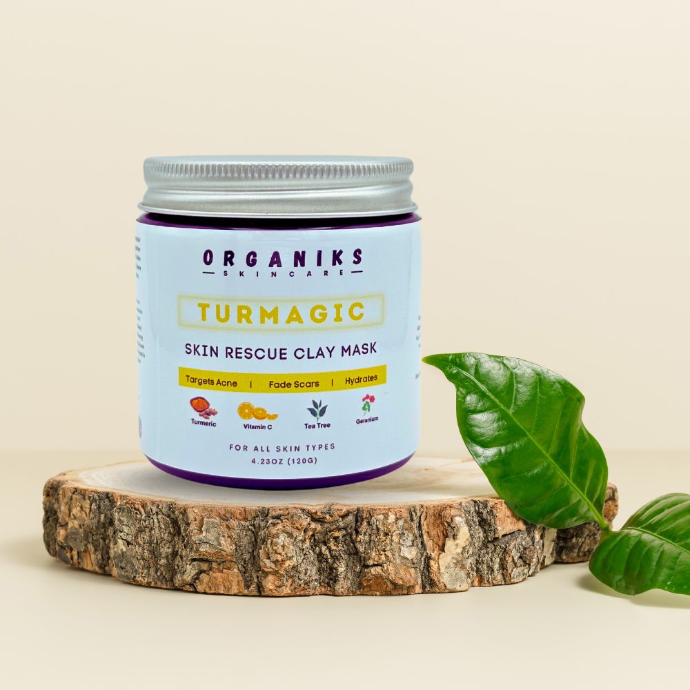 Organiks Turmagic Skin Rescue Turmeric Clay Mask