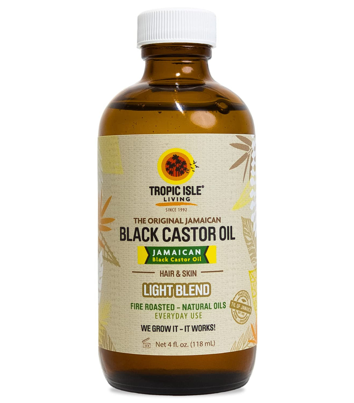 Tropic Isle Living Jamaican Black Castor Oil Light Blend 4oz