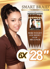 Smart Braid 6 Pack Pre-Stretched 28" 7 Colours Available