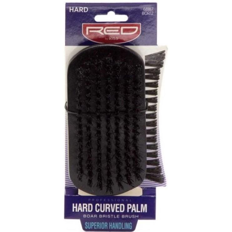 Red By Kiss Premium Hard Curved Palm Brush # BOR12 | BeautyFlex UK