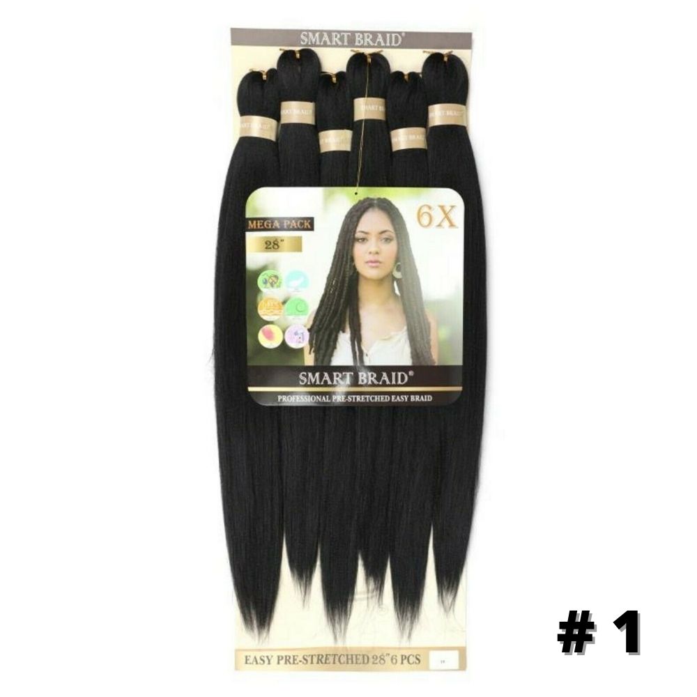 Smart Braid 6 Pack Pre-Stretched 28" 7 Colours Available