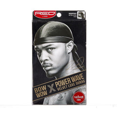 RK BOW VOW X POWER WAVE VELVET LUXE DURAG - BLACK