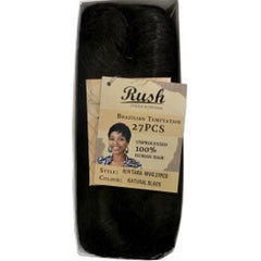 Rush Brazilian Temptation 100% Human Hair 27 Pcs Jet Black | BeautyFlex UK