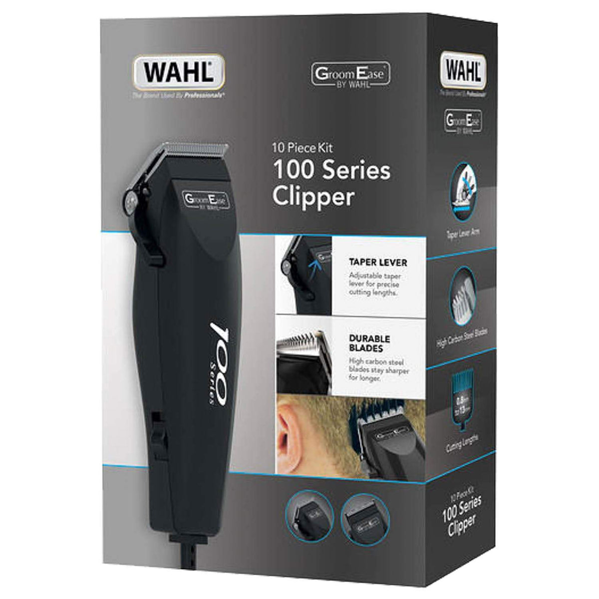 Wahl 100 Series Mains Hair Clipper Set - Black | BeautyFlex UK