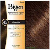 Bigen Permanent Powder Hair Colour All Shades 6g - 45 Chocolate | BeautyFlex UK