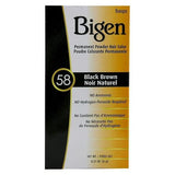 Bigen Permanent Powder Hair Colour All Shades 6g - 58 Black Brown | BeautyFlex UK