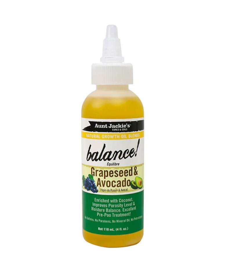 Aunt Jackie’s Balance Grapeseed & Avocado Oil 118ml