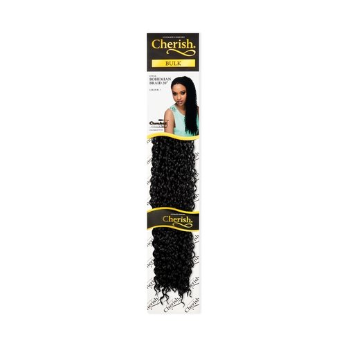 Cherish Bohemian Bulk 20-inch Synthetic Hair Braids - 1 Jet Black