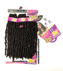 Cherish Bulk I Butterfly Locs l Crochet Hair 3 x Value Pack - 14" Inches