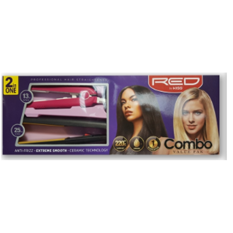 Red By Kiss Straightener Combo 13mm+25mm | BeautyFlex UK