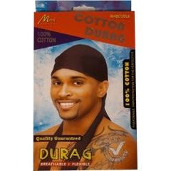 Murry Collection Men's 100% Cotton Durag #M4801BLK | BeautyFlex UK