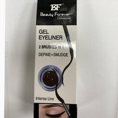 Beauty Forever London BF Gel Eyeliner 2 Brushes in 1 Define and Smudge | BeautyFlex UK