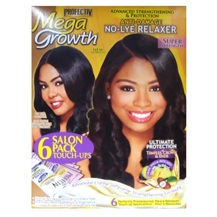 Profectiv Mega Growth Anti Damage No Lye Relaxer Super Salon Pack 6 Touch Up | BeautyFlex UK