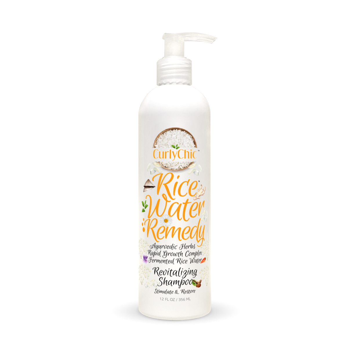 CurlyChic Rice Water Revitalizing Shampoo 12oz | BeautyFlex UK